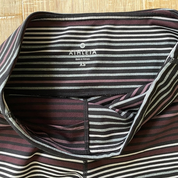 Athleta Striped Leggings Sz. XS - Picture 2 of 3